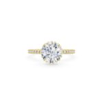 Double Hidden Halo Diamond Engagement Ring