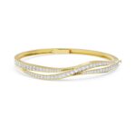 Sleek Loop Diamond Bangle Bracelet