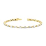 Horizontal Marquise Diamond Tennis Bracelet