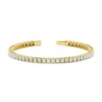Princess Shape Diamond Tennis Bracelet