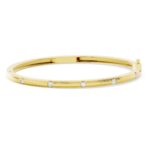 Flush Set Diamond Bangle Bracelet