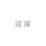 Princess Cut Solitaire Stud