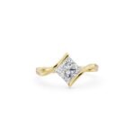Princess Cut Tension Setting Solitaire Ring