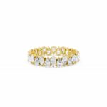 Twin Pear Cut Diamond Eternity Band