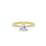 Petal Prong Trillion Cut Solitaire Ring