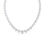 Graduated Round Tennis Necklace