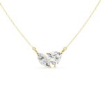 Trillion & Marquise Toi Et Moi Diamond Pendant