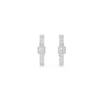 Squared Elegance Diamond Hoops