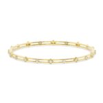 Gleaming Diamond Bangle Set