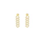 Cuban Chain Link Diamond Ear Drop