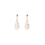 Daily Wear Spiral Diamond Dangle Earring