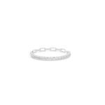 Half Lab Grown Diamond Half Paperclip Tennis Bracelet