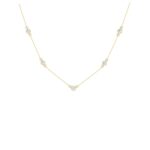Elegant Lab Grown Diamond Trio Station Necklace for Timeless Style