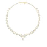 Classic Lab Grown Pear Cut Diamond Necklace in 18KT/14KT Gold
