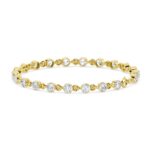 Bezel Distanced Diamond Bracelet