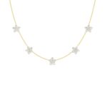 Daisy Bloom Diamond Station Necklace