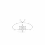Lab Grown Diamond Snowflake Bracelet in 14K Gold - 0.85 Carats