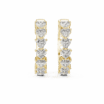 Hearts of Eternity Diamond Hoops 18kt & 14kt Gold