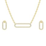 Elegance Halo Loop Pendant 18kt & 14kt Gold