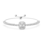 Halo Style Solitaire Bracelet