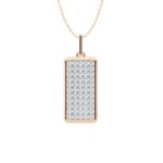 Celeste Shimmer Bar Pendant 14kt & 18kt Gold