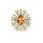 Sunflower Delight Diamond Cocktail Ring 14kt & 18kt Gold