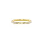 Half Channel Set Round Diamond Eternity Band 14kt & 18kt Gold