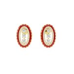 Elora Enamel Diamond Stud 14kt & 18kt Gold