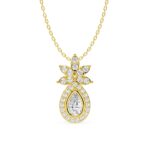 Liora Diamond Pendant 14kt & 18kt Gold