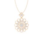 Blossom Spark Diamond Pendant 14kt & 18kt Gold
