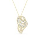 Shining Blossom Diamond Pendant 14kt & 18kt Gold