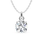 Elegance Round Diamond Solitaire Pendant 14kt & 18kt Gold