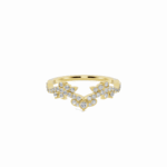 Lustrous Leaves Curving Band Ring 14kt & 18kt Gold